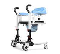 Silla de Ruedas Elevadora Plegable Portátil, Elevador de Transferencia de Pacientes Multifuncional Utilizado para Silla de Ducha Móvil Silla de Inodoro Mujer Embarazada Elevador Sentado con Soporte d