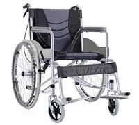 Silla de ruedas,Ergonómico portátil plegable brazo largo y columpio pierna almohada columpio reposapiés personas mayores con discapacidades silla de viaje