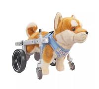 Silla de Ruedas for Perros Ajustable for Patas Traseras 2 4 Ruedas Ayuda Li for Cachorros Soporte de Cadera for displasia y Cochecito for Mascotas tamaño mamá Denerat(Four-Wheel,M)