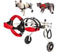Silla De Ruedas For Perros Pequeños Con Patas Traseras, Silla De Ruedas Ajustable Para Mascotas, Silla De Ruedas Para Perros Pequeños Con 2 Ruedas, Ayuda A Las Mascotas Pequeñas A Recuperar Su Movilid
