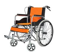 Silla De Ruedas Hogar Espalda Con Espalda Acostada, con Inodoro Mesa De Comedor Simple Plegable Viaje Portátil Carro para Ancianos Scooter para Discapacitados,Portátil