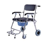 Silla de ruedas,Inodoros de cabecera Mobity y ayuda de movilidad plegable de transporte para adultos para ancianos y discapacitados, ducha con frenos