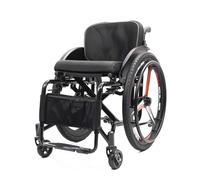 Silla de ruedas ligera autopropulsada, plegable, portátil, todo terreno para personas con discapacidad física y ancianos, ancho del asiento 40 cm