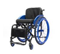 Silla de ruedas ligera autopropulsada, plegable, portátil, todo terreno para personas con discapacidad física y ancianos, ancho del asiento 40 cm