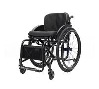 Silla de ruedas ligera autopropulsada, plegable, portátil, todo terreno para personas con discapacidad física y ancianos, ancho del asiento 40 cm