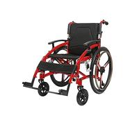 Silla de ruedas ligera, multifuncional, manual, con reposabrazos plegable y ajustable en altura, silla de transporte portátil, ayuda de movilidad para ancianos y discapacitados