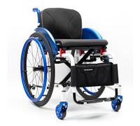 Silla de ruedas ligera para adultos, silla de ruedas plegable deportiva,silla de ruedas de aleación de aluminio,reposapiés oscilante, Extracción con un botón,Respaldo partido(Seat width 40cm/15.7in,D)