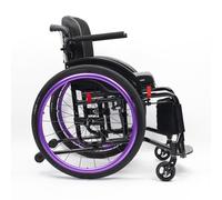 Silla De Ruedas Ligera Para Adultos, silla de ruedas plegable deportiva, silla de ruedas de aleación de aluminio,sillas de ruedas manuales autopropulsadas, Altura Regulable(Seat width 40cm/15.7in,B)