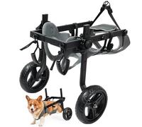 Silla de ruedas ligera para perros, carro para mascotas ajustable para patas traseras, carro de ayuda a la movilidad del perro con ruedas para cachorros lesionados con 9-14KG (M/L ）