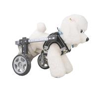 Silla de ruedas ligera para perros discapacitados, ayuda a la movilidad de 2 ruedas con aluminio e y neumáticos silenciosos de EVA, perfecta para mascotas con patas traseras débiles, equipo de apoyo