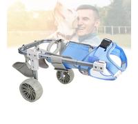 Silla de ruedas ligera y ajustable para perros Did Pets de 2 y 4 ruedas, soporte de cadera y piernas para perros, carritos de mascotas para un mejor movimiento