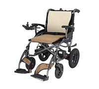 Silla de ruedas liviana, silla de ruedas eléctrica liviana de aluminio compacta, función dual que se puede abrir en 1 segundo, reposapiés móvil plegable, autobús eléctrico o manual