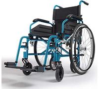 Silla de ruedas liviana y liviana de aleación de aluminio, silla de ruedas plegable y liviana para transporte, scooters para personas mayores y de mano, ruedas traseras de 24 y 7,5 pulgadas que pueden