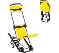 Silla de ruedas manual, capacidad de carga de 350 libras, silla de transporte portátil plegable para uso de emergencia, hebillas de liberación rápida, ideal para traslado y evacuación de ancianos