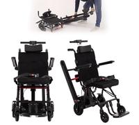 Silla De Ruedas Manual+Elevador De Escaleras Eléctrico 2 En 1,Scooter De Movilidad Plegable,Estructura De Acero Al Carbono,Motor Sin Escobillas De 200 W,Batería De Litio De 13 A A