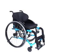 Silla de ruedas manual plegable, diseño ligero autopropulsado para una mayor movilidad en deportes y actividades de ocio