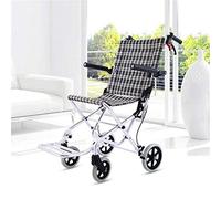 Silla de ruedas manual Silla de ruedas plegable, ligera, portátil, de viaje, ultraligera, pequeña, para personas mayores, discapacitadas, silla de ruedas, portátil