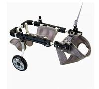 Silla de ruedas mediana para patas traseras, cómoda ayuda a la movilidad de mascotas, cochecito de fácil montaje para perros y gatos, soporte de apoyo para mejorar la movilidad y la independencia