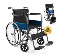 Silla de ruedas Mobiclinic Plegable Ruedas grandes Ligera Ortopédica Negro Alcázar