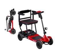 Silla De Ruedas Motorizada De 4 Ruedas para Personas Mayores, Scooter Plegable De Movilidad, Asiento Cómodo, con Cargador Y Cesta para Adultos Mayores, Discapacitados Y Ancianos. 15A