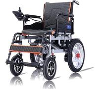 Silla de Ruedas Motorizada para Adultos, plegable todo terreno sillas de ruedas motorizadas con Flip-Back apoyabrazos, 360 ° Joystick, portátil de doble motor de energía ancianos Silla de ruedas eléct