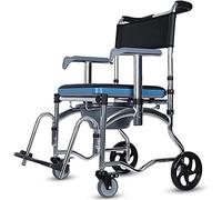 Silla de Ruedas Multifuncional, Ayuda para Caminar para Personas Mayores en el hogar, con reposapiés Reversibles, reposabrazos Fijos y Respaldo