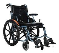 Silla de Ruedas Multifuncional para Adultos, cojín de Asiento con Apertura en Forma de U, Mango Antideslizante con Freno, Scooter de Movilidad para Personas Mayores