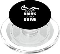 Silla de Ruedas No Beba Y Conduce Humor Discapacitado PopSockets PopGrip para MagSafe