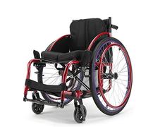 Silla de ruedas,Ocio deportivo 13Kg Ergonómico Fácil transmisión Plegable Lubricación Anillo de mano Marco de pie plegable Rueda trasera inflable, Carro deportivo