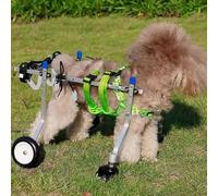 Silla de ruedas para mamá y perro y gato, carrito de rehabilitación para mascotas de 4 ruedas, soportes ajustables para t & li (XS) Mejora la li de tu mascota