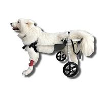 Silla de Ruedas para Mascotas Ajustable Silla de Ruedas para Discapacitados Perro, Caminar Asistida Mascota de Rehabilitación Cochecito Pierna Trasera Ejercicio Coche