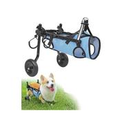 Silla de ruedas para mascotas para patas traseras, ayuda ligera para caminar para perros pequeños, carrito de silla de ruedas para mascotas discapacitadas, soporte ajustable con ruedas
