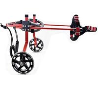 Silla de Ruedas para Mascotas para Perros, Silla de Ruedas para Perros Silla de Ruedas para Perros Ajustable Parálisis para Discapacitados Patas Traseras Coche Aleación de Aluminio Fácil de Recuperar