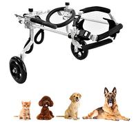Silla de Ruedas para Perro Gato Conejo para Mascotas Viejas/Discapacitadas/con Parálisis, Wheelchair para Rehabilitación de Piernas para Perros con Minusvalía, 1-60 kg