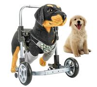 Silla de ruedas para perro, soporte delantero para patas con estabilidad de 4 ruedas para una mayor movilidad en mascotas discapacitadas
