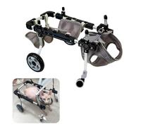 Silla de ruedas para perros, 4 ruedas ajustables para perros y gatos, ayuda de movilidad para rehabilitación de patas delanteras, soporte de cadera para mascotas, carrito de movilidad canina