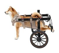 Silla de ruedas para perros, 65 kg para mascotas, andador para la rehabilitación de mascotas, sillas de ruedas de 2 ruedas para perros para las patas traseras, se puede utilizar en carreteras planas
