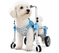 Silla de ruedas para perros aprobada por veterinarios para patas traseras, carrito de movilidad ajustable para perros mayores y recuperación