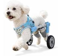Silla de ruedas para perros aprobada por veterinarios para patas traseras, carrito de movilidad ajustable para perros mayores y recuperación