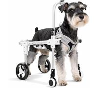 Silla de ruedas para perros aprobada por veterinarios para patas traseras, carrito de movilidad ajustable para perros mayores y recuperación