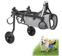 Silla de ruedas para perros - Ayuda de movilidad ajustable de doble rueda para perros discapacitados y ancianos