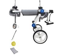 Silla de ruedas para perros, ayuda de movilidad ajustable para mascotas discapacitadas, soporte ligero para perros pequeños a grandes, incluye bolsa de transporte y arnés para mayor comodidad