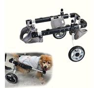 Silla de ruedas para perros, carrito ajustable de 2 ruedas para perros y gatos pequeños/medianos, ideal para mascotas discapacitadas y ayuda de rehabilitación para animales envejecidos