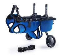 Silla de ruedas para perros, carrito de movilidad ajustable para perros y gatos discapacitados, arnés de soporte trasero para rehabilitación, uso en interiores y exteriores en todos los terrenos