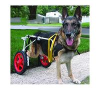 Silla de ruedas para perros - Carrito de soporte de pierna trasera para mascotas grandes | Ruedas ajustables para rehabilitación | Diseño duradero para resistencia y apoyo