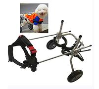 Silla de ruedas para perros, cochecito para mascotas, adecuado para perros pequeños y gatos, rehabilitación de patas traseras, cochecito auxiliar para personas paralizadas y heridas ()