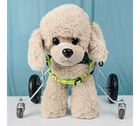 Silla de ruedas para perros con 4 ruedas, andador asistido para perros lesionados/discapacitados, carros de rehabilitación ligeros, neumáticos todo terreno