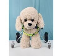 Silla de ruedas para perros discapacitados de 4 ruedas, carrito de apoyo completo para perros y gatos pequeños, ayuda a la movilidad de las patas delanteras y traseras, andador de mascotas para un