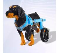 Silla de ruedas para perros para patas traseras, ayuda de movilidad ligera de 2 ruedas con tiras reflectantes y cinturón de seguridad, soporte de apoyo para patas traseras para mascotas discapacitadas
