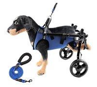 Silla de ruedas para perros para patas traseras, carrito ajustable de 2 ruedas para perros y gatos pequeños, ayuda a las mascotas con extremidades traseras paralizadas a recuperarse caminando